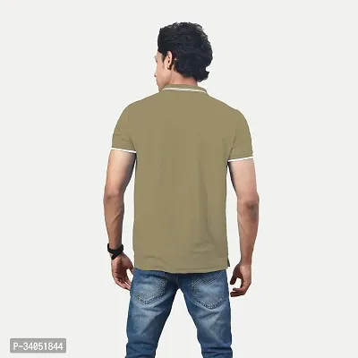 Stylish Green Cotton Blend T-Shirt For Men-thumb4