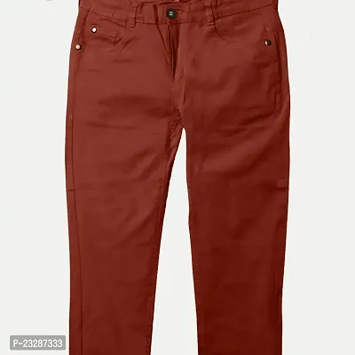 Rad prix Boys Maroon Regular-fit Trousers-thumb2