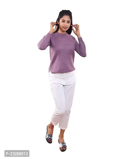 Rad prix Women Lilac Lurex Pullover-thumb0