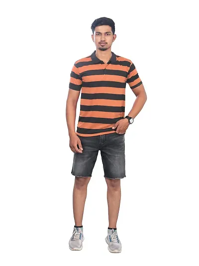 Rad prix Men and Thick Stripes Regular fit T-Shirt