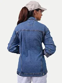 Rad prix Women Casual Denims Jacket- Dark Blue-thumb4