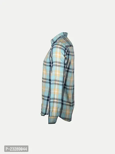 Rad prix Mens Mint Checked Full Sleeve Shirt-thumb3