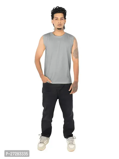 Mens Grey Polo T-shirt