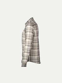 Rad prix Mens Beige Checked Full Sleeve Shirt-thumb2