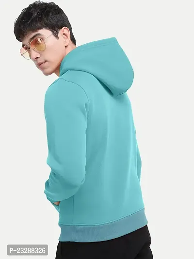 Rad prix Men Solid Mint Hoodie with Pockets-thumb5