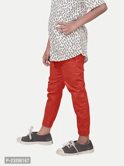 Rad prix Teen Boys Woven Jogger Pant- Orange Colour-thumb2