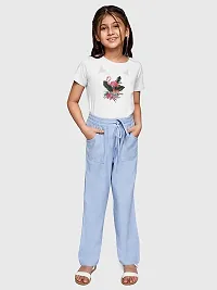 Rad prix Teen Girls White Flamingo Bird Printed T-Shirt-thumb3