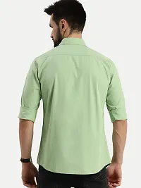 Rad prix Men Solid Dark Green Cotton Formal Full Sleeve Shirt-thumb3