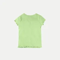 Rad prix Teen Girls Green Lettuce-Hem T-Shirt-thumb1