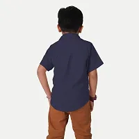 Rad prix Boys Navy Short-Sleeved Shirt-thumb3