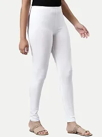 Rad prix Teen Girls White Solid Leggings-thumb1