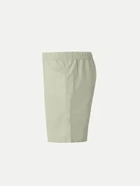 Boys Light Green Solid Casual Shorts-thumb2