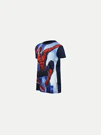 Rad prix Teen Boys Black Graphic Printed T-Shirt with Spiderman Print-thumb1