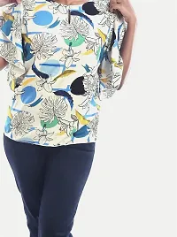 Rad prix Women White Floral Printed Blouse-thumb3