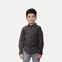 Rad prix Teen Boys Black Checked Shirt-thumb1