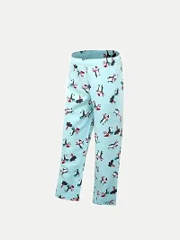 Rad prix Teen Girls Aqua Floral -Printed Pants-thumb1