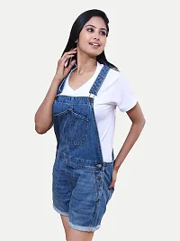 Rad prix Women Blue Denim Dungarees-thumb3