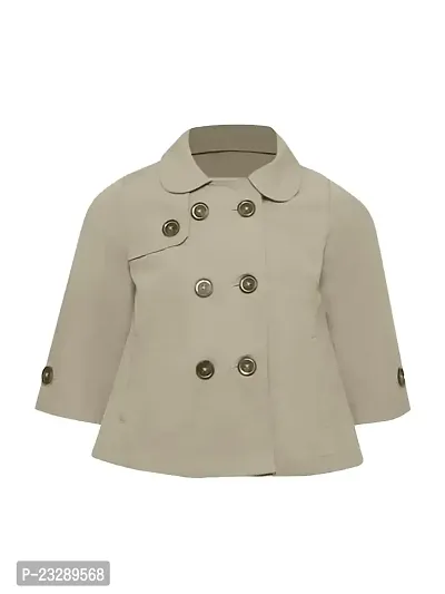 Rad prix Girls Beige Buttoned Jacket