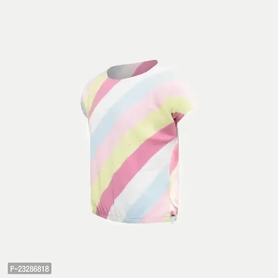 Rad prix Girls Striped Multicolour Crop-Top-thumb2