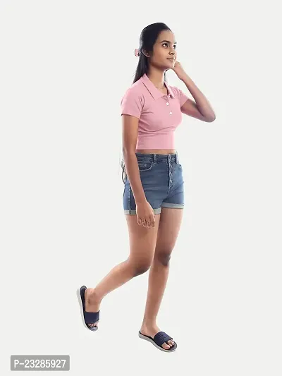 Rad prix Women Pink Cropped T Shirts-thumb3