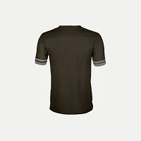 Rad prix Men Solid Tees Henley Neck- Olive Colour-thumb3