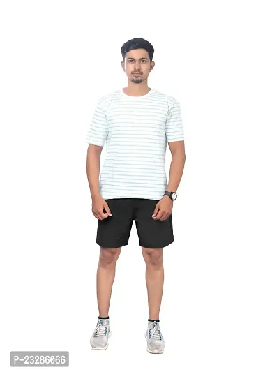 Rad prix Men Solid Black Casual Cotton Shorts