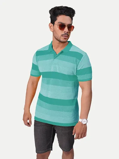 Rad prix Men Light and Thick Stripes T-Shirt