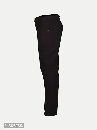 Rad prix Boys Solid Black Woven Trouser-thumb2