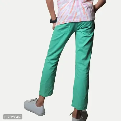 Rad prix Turquoise Green Basic Trousers-thumb4