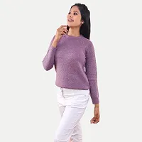 Rad prix Women Lilac Lurex Pullover-thumb3