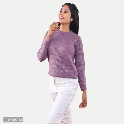 Rad prix Women Lilac Lurex Pullover-thumb4