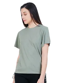 Womens Pista Green Ruched Tops-thumb2