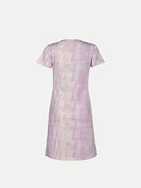 Women violet All Over Printed Twenie Dress-thumb3