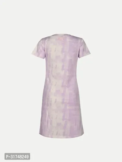 Women violet All Over Printed Twenie Dress-thumb4