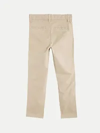 Teen Girls Beige Casual Trousers-thumb1