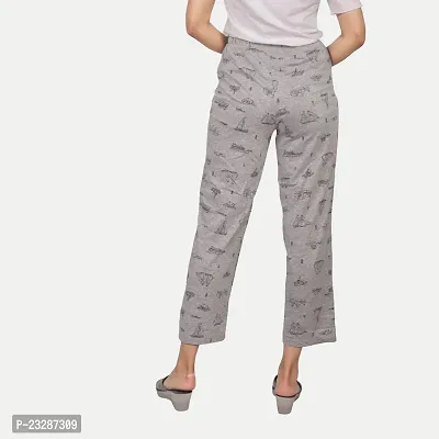 Rad prix Women Grey Boat Print Pyjamas-thumb4