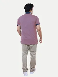 Stylish Magenta Cotton T-Shirt For Men-thumb3