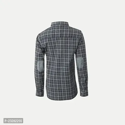 Rad prix Boys Black Checked Shirt-thumb4