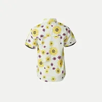 Rad prix Boys All-Over Printed White Shirt-thumb3