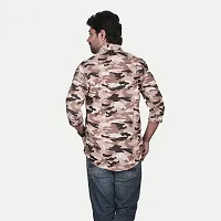 Rad prix Men Brown Camouflage Full Sleeve Shirt-thumb3