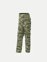 Rad prix Teen Boys Green Camouflaged Cargo Pants-thumb1