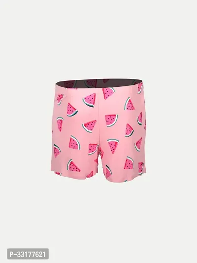 Elegant Pink Cotton Printed Shorts For Boys-thumb4