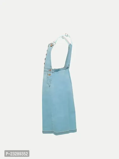 Rad prix Girls Blue Denim Dungaree-thumb3