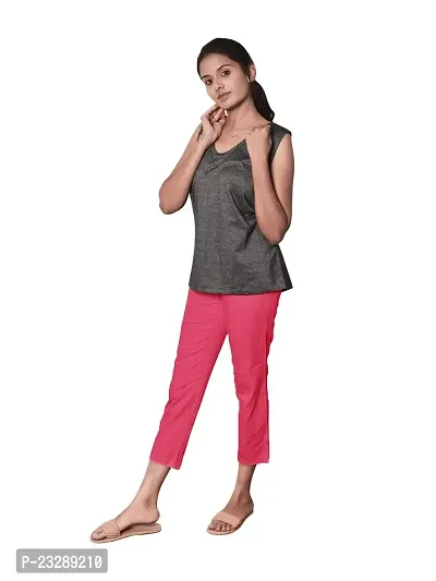Rad prix Women Dark Pink Capri Pants