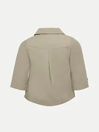 Rad prix Girls Beige Buttoned Jacket-thumb3