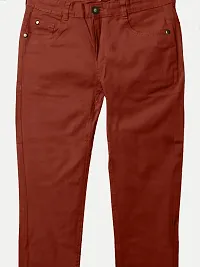 Rad prix Teen Boys Red Regular-Fit Twill Trousers-thumb1