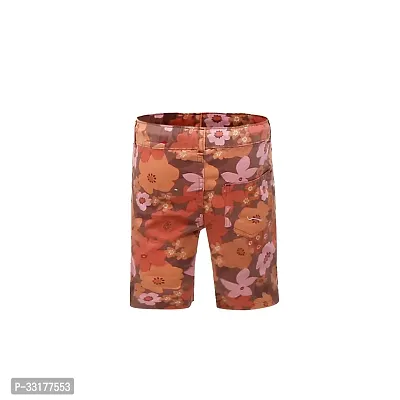 Elegant Brown Cotton Printed Shorts For Boys-thumb3