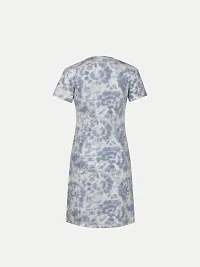 Women Blue Printed  Dress-thumb3