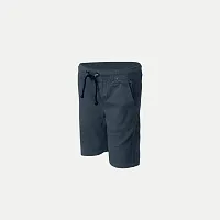 Elegant Grey Cotton Solid Shorts For Boys-thumb1