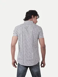 Rad prix Men All-Over Black  White Printed Cotton Shirt-thumb3